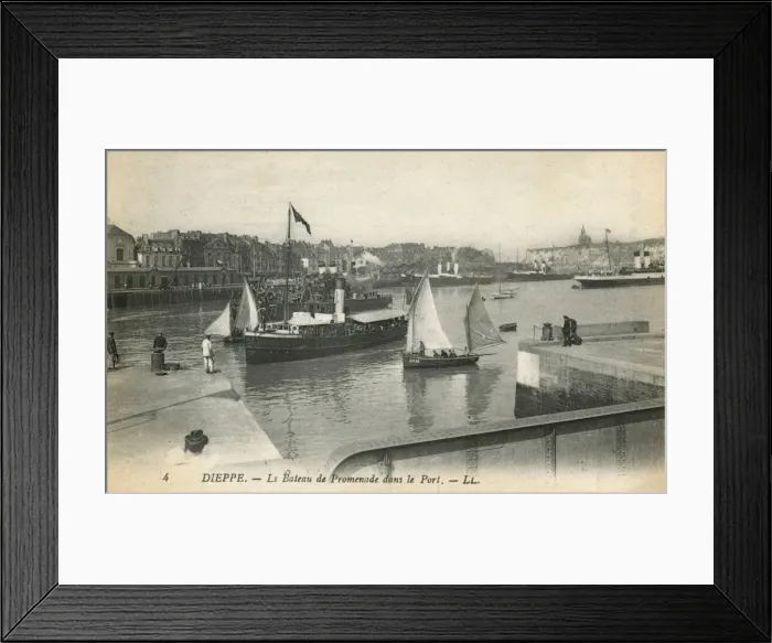 Framed Print : Dieppe, France - Boat ride in the harbour Framed Print : Dieppe, France - Boat ride in the harbour