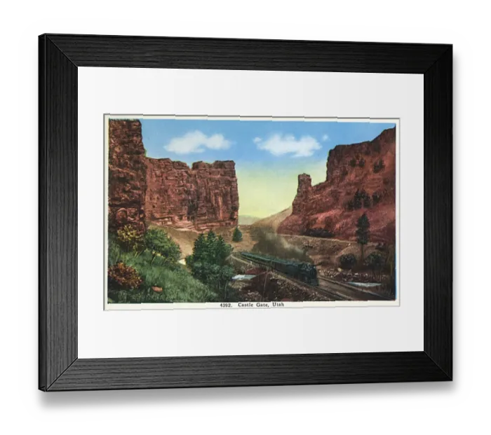 Framed Print : Utah - Castle Gate, Price River Canyon Framed Print : Utah - Castle Gate, Price River Canyon