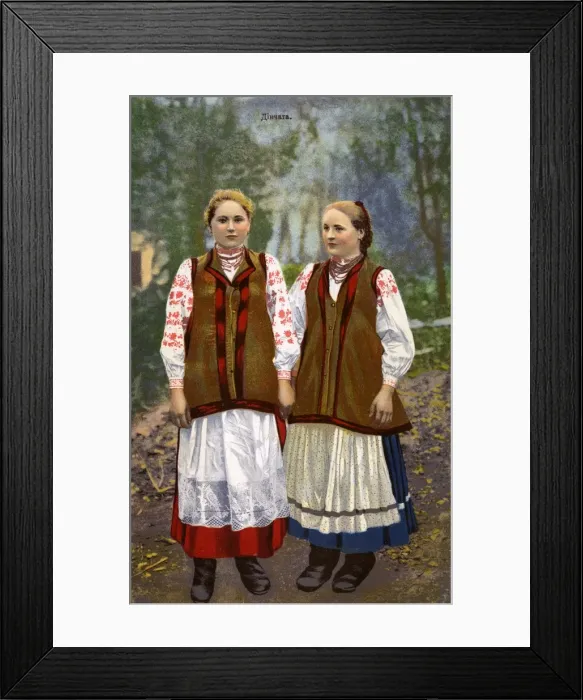 Framed Print : Two Young Women of the Ukraine Framed Print : Two Young Women of the Ukraine