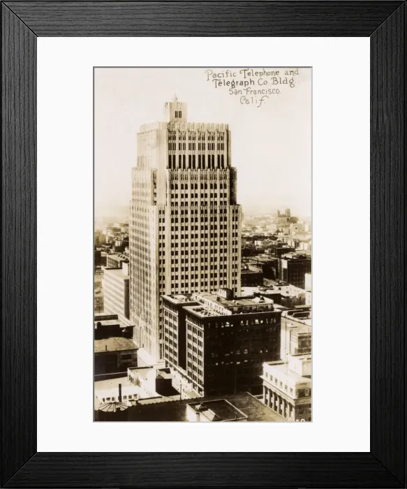 Framed Print : Pacific Telephone and Telegraph Building - San Francisco Framed Print : Pacific Telephone and Telegraph Building - San Francisco