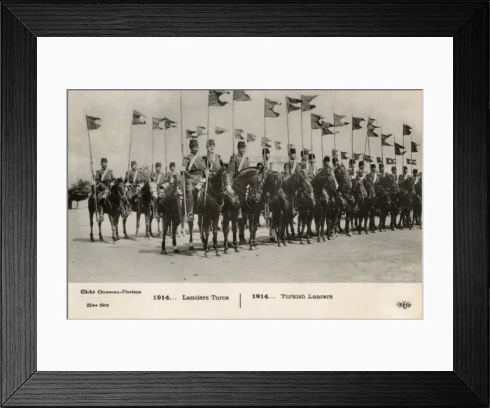 Framed Print : Turkish Lancers - WWI Framed Print : Turkish Lancers - WWI