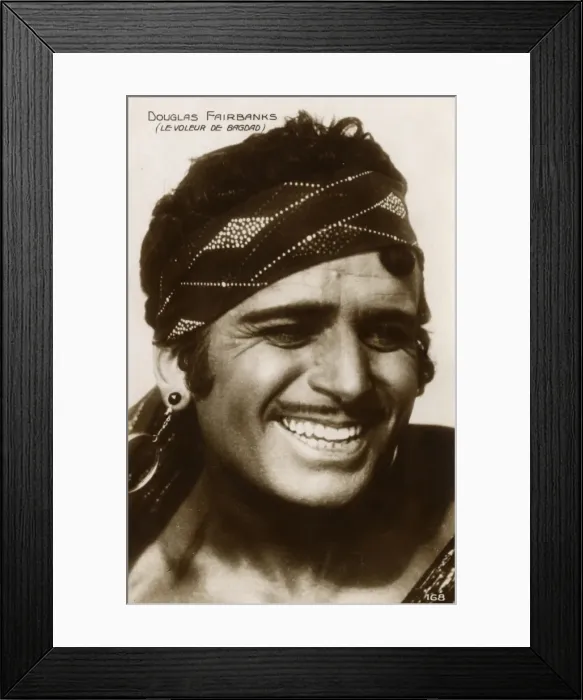 Framed Print : Douglas Fairbanks in The Thief of Baghdad Framed Print : Douglas Fairbanks in The Thief of Baghdad