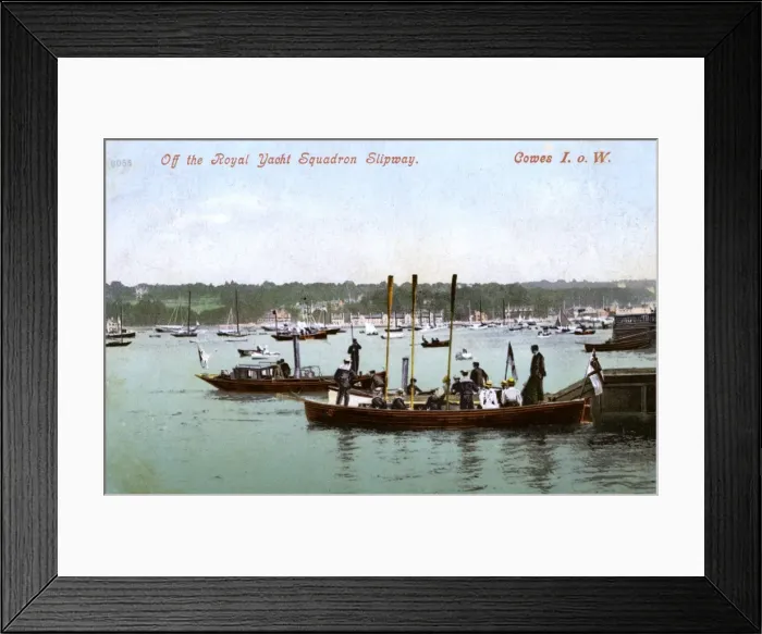 Framed Print : Cowes, Isle of Wight - Royal Yacht Squadron Slipway Framed Print : Cowes, Isle of Wight - Royal Yacht Squadron Slipway
