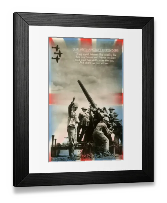 Framed Print : Anti-Aircraft Gun Team - World War Two Framed Print : Anti-Aircraft Gun Team - World War Two