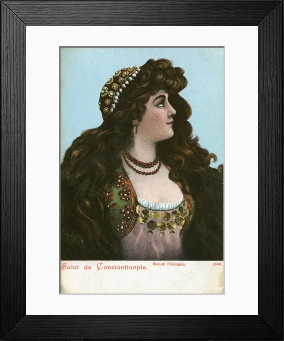 Framed Print : Oriental Beauty from Constantinople Framed Print : Oriental Beauty from Constantinople