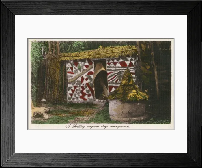 Framed Print : Sierra Leone - Stage for an itinerant Conjurer Framed Print : Sierra Leone - Stage for an itinerant Conjurer