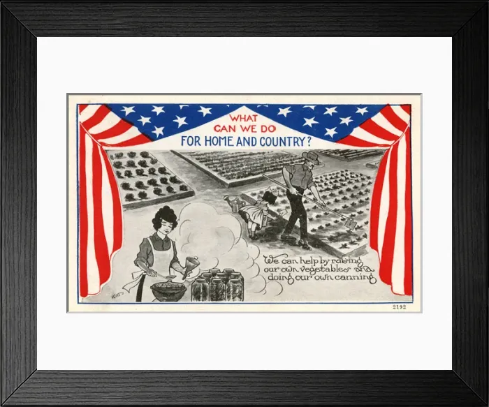 Framed Print : The American war effort at home - WWI Framed Print : The American war effort at home - WWI
