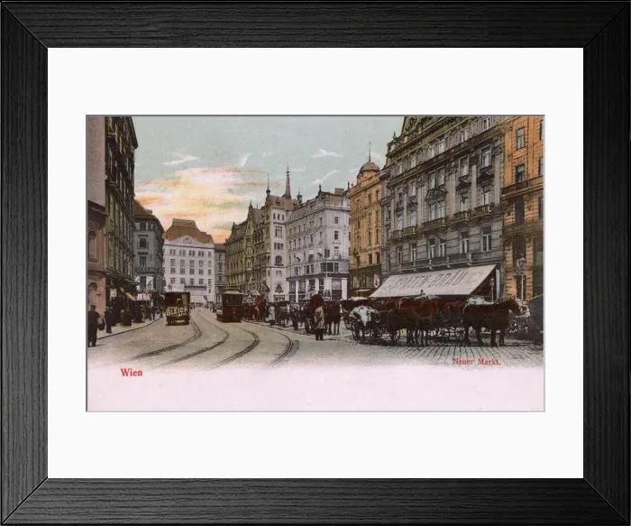 Framed Print : Vienna, Austria - Neuer Markt Framed Print : Vienna, Austria - Neuer Markt
