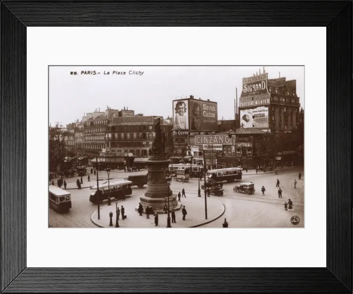 Framed Print : Paris, France - La Place Clichy