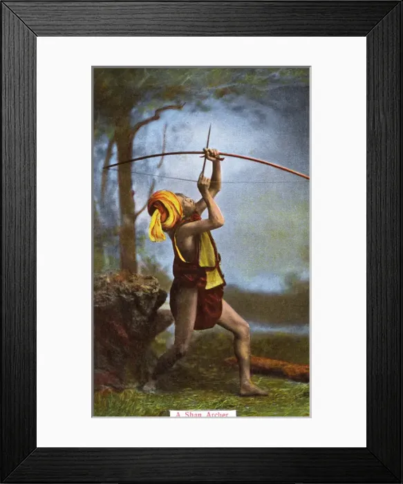Framed Print : Myanmar - A Shan Archer Framed Print : Myanmar - A Shan Archer