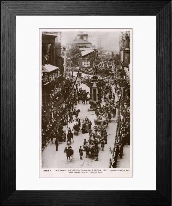 Framed Print : Royal Progress at Temple Bar, London Framed Print : Royal Progress at Temple Bar, London
