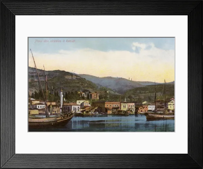 Framed Print : Harbour and Mosque at Izmit, Turkey Framed Print : Harbour and Mosque at Izmit, Turkey