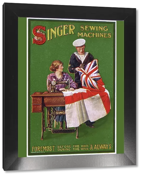 Advertising card for Singer Sewing Machines