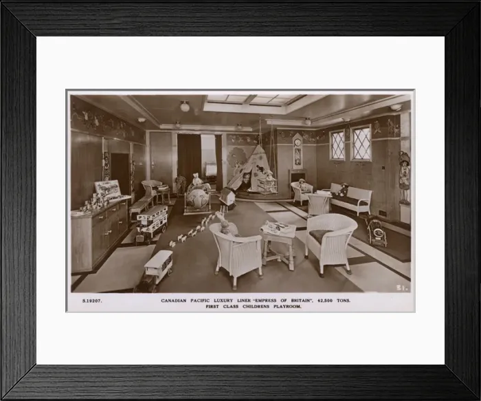 Framed Print : First Class Childrens Playroom on Empress of Britain Framed Print : First Class Childrens Playroom on Empress of Britain