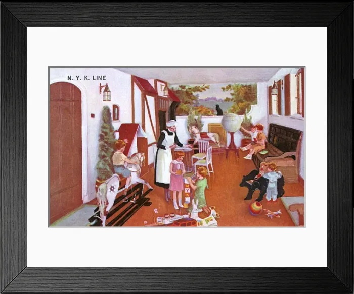 Framed Print : Childrens Playroom - NYK Liner Framed Print : Childrens Playroom - NYK Liner