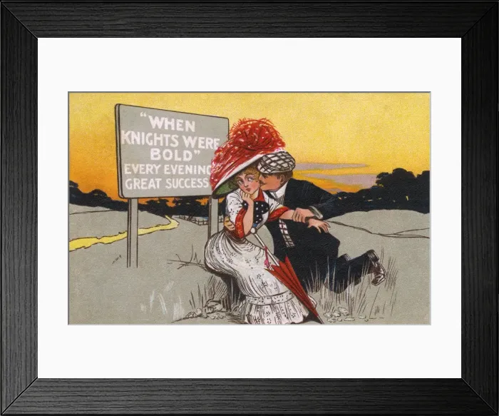 Framed Print : Amorous Gent makes his move Framed Print : Amorous Gent makes his move