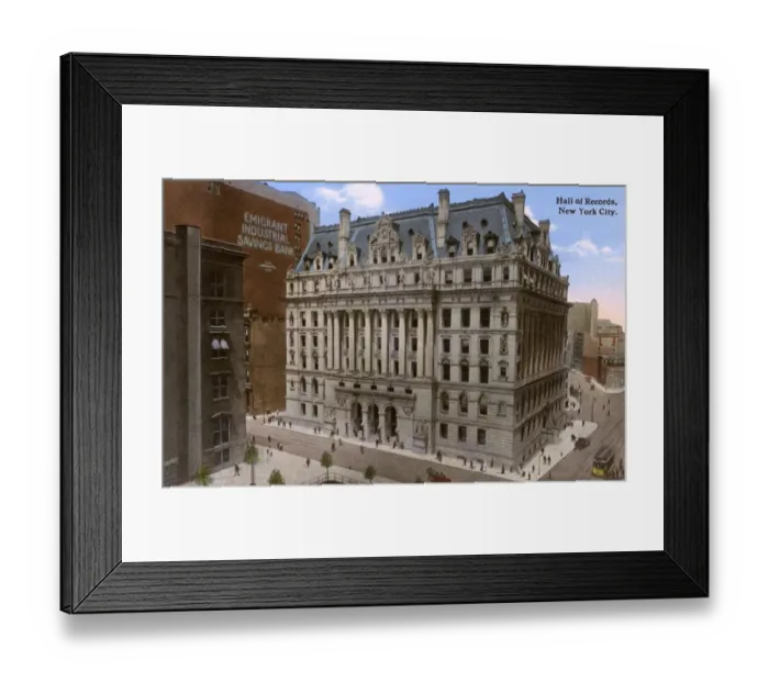Framed Print : Hall of Records, New York City, USA Framed Print : Hall of Records, New York City, USA