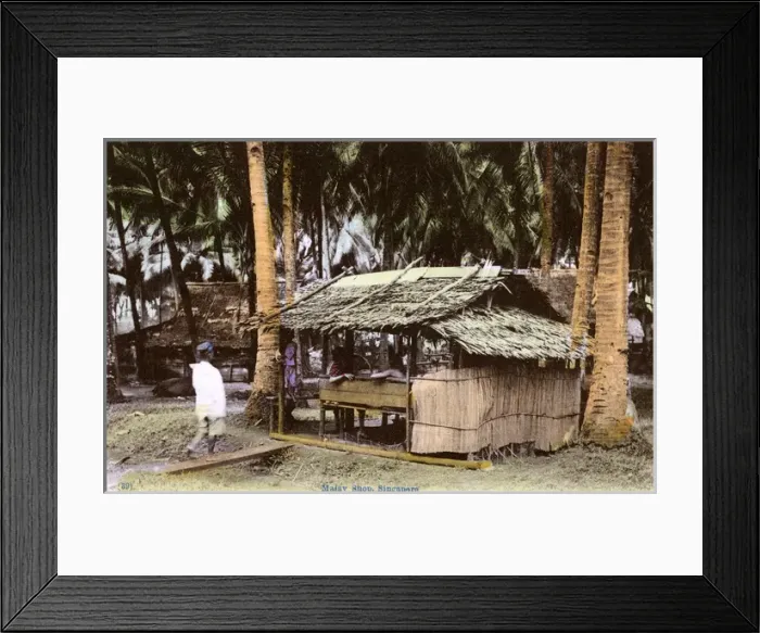 Framed Print : Malay Village, Singapore Framed Print : Malay Village, Singapore