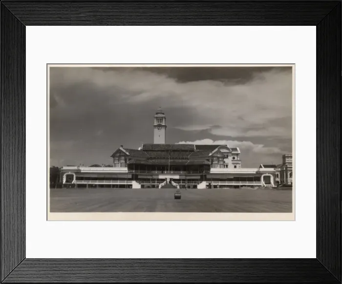 Framed Print : Cricket Club, Singapore - with extended stands Framed Print : Cricket Club, Singapore - with extended stands