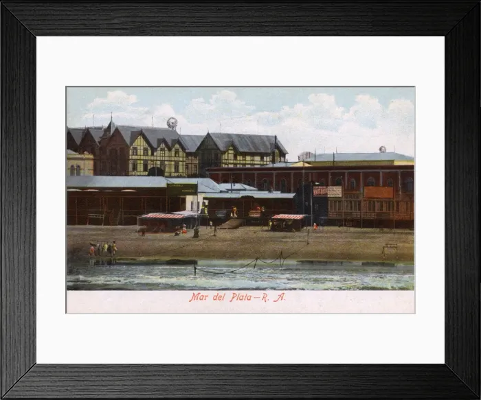 Framed Print : Beach and Waterfront - Mar del Plata, Argentina Framed Print : Beach and Waterfront - Mar del Plata, Argentina