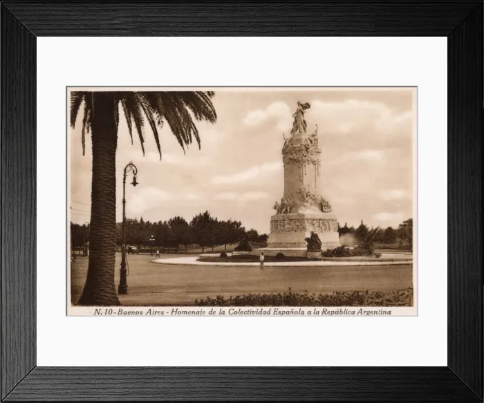 Framed Print : Monument to the Spanish - Buenos Aires, Argentina Framed Print : Monument to the Spanish - Buenos Aires, Argentina