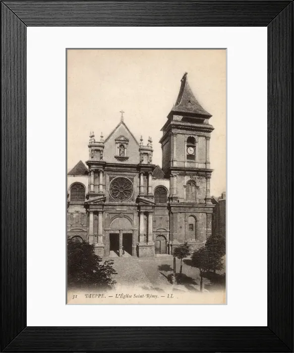 Framed Print : L Eglise Saint-Remy - Dieppe, France Framed Print : L Eglise Saint-Remy - Dieppe, France
