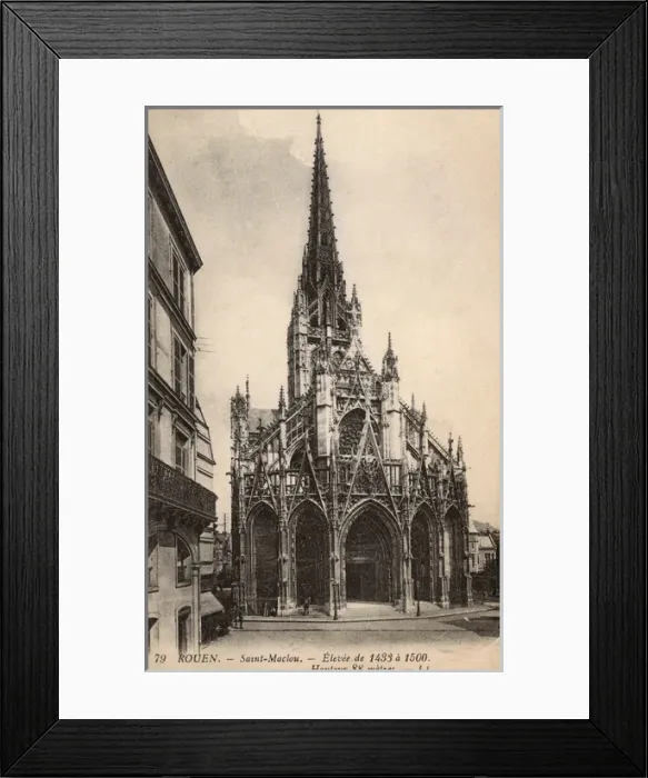 Framed Print : Church of Saint Maclou - Rouen, France Framed Print : Church of Saint Maclou - Rouen, France