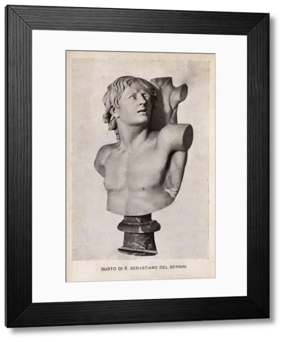 Framed Print : Bust of Saint Sebatian by Bernini Framed Print : Bust of Saint Sebatian by Bernini