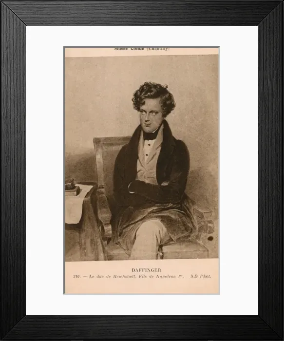 Framed Print : Napoleon II by Moriitz Michael Daffinger Framed Print : Napoleon II by Moriitz Michael Daffinger