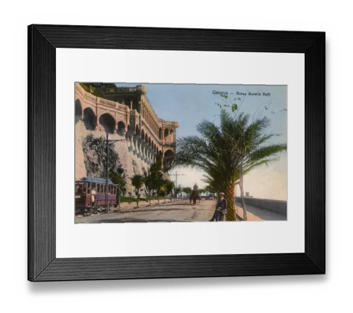 Framed Print : Corso Aurelio Saffi - Genoa, Italy Framed Print : Corso Aurelio Saffi - Genoa, Italy