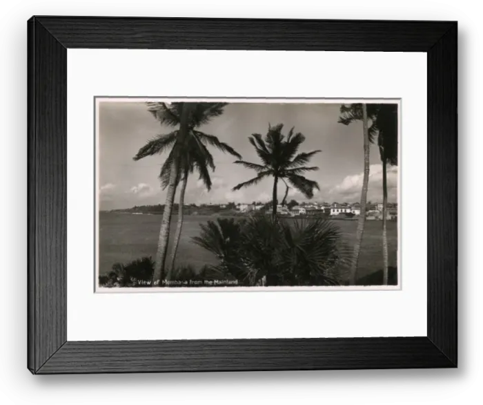 Framed Print : View of Mombasa, Kenya
