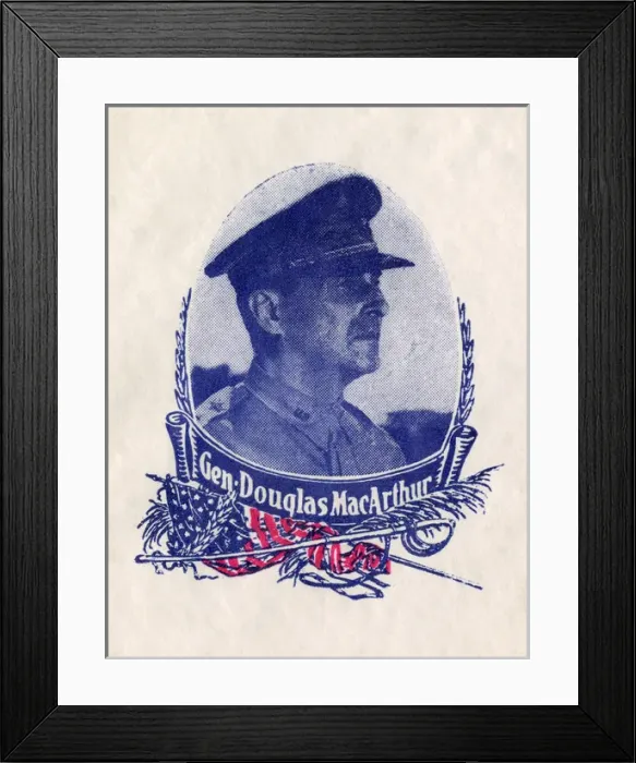 Framed Print : WWII - General Douglas MacArthur Framed Print : WWII - General Douglas MacArthur