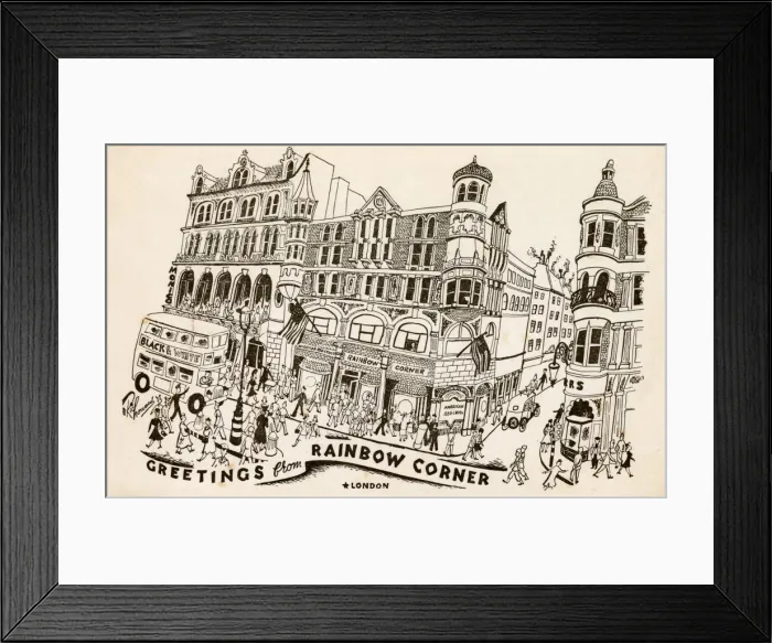 Framed Print : Rainbow Corner, London - American Red Cross Framed Print : Rainbow Corner, London - American Red Cross