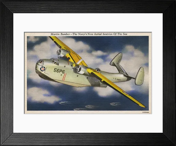 Framed Print : Martin Bomber - US Navys New Aerial Sentries of the Sea Framed Print : Martin Bomber - US Navys New Aerial Sentries of the Sea