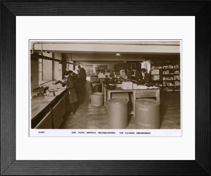 Framed Print : WWII - Packing Department - Girl Guide Imperial HQ Framed Print : WWII - Packing Department - Girl Guide Imperial HQ