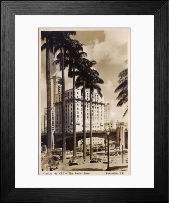 Framed Print : Viaduto do Cha - Tea Viaduct - Sao Paulo, Brazil Framed Print : Viaduto do Cha - Tea Viaduct - Sao Paulo, Brazil