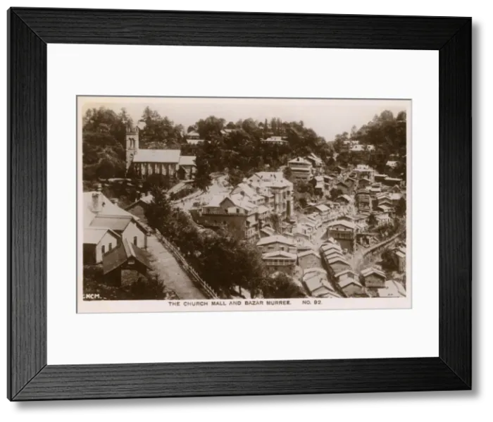 Framed Print : Pakistan - NWFP - Murree - Holy Trinity Church and Bazar Framed Print : Pakistan - NWFP - Murree - Holy Trinity Church and Bazar