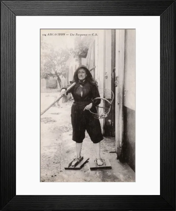Framed Print : Parqueuse or Oyster Gatherer, France Framed Print : Parqueuse or Oyster Gatherer, France