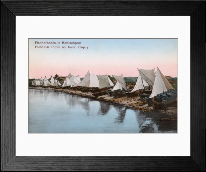 Framed Print : Fishing boats - Russian Baltic Sea Coast Framed Print : Fishing boats - Russian Baltic Sea Coast
