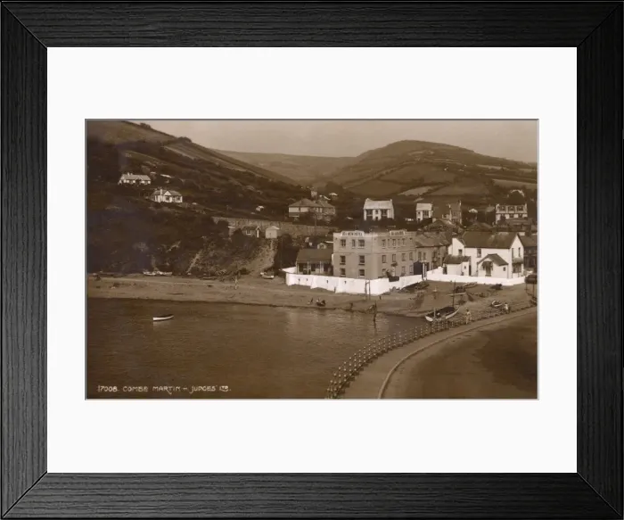 Framed Print : Coombe Martin, Devon, England Framed Print : Coombe Martin, Devon, England