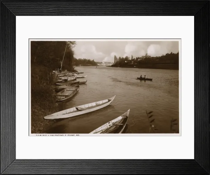 Framed Print : Turin, Italy - Parco del Valentino park and River Po Framed Print : Turin, Italy - Parco del Valentino park and River Po