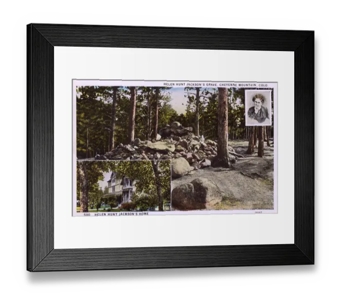 Framed Print : Helen Hunt Jacksons Grave - Cheyenne Mountain, Colorado Framed Print : Helen Hunt Jacksons Grave - Cheyenne Mountain, Colorado