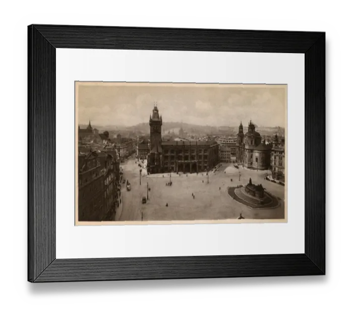 Framed Print : Prague, Town Hall and Statue of Jean Hus Framed Print : Prague, Town Hall and Statue of Jean Hus