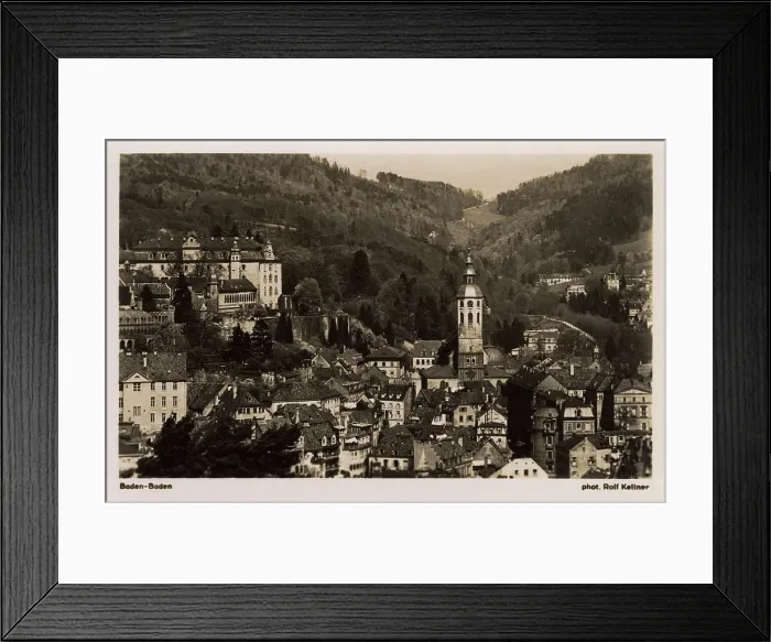 Framed Print : Baden-Baden, Germany - New Castle (Neues Schloss) Framed Print : Baden-Baden, Germany - New Castle (Neues Schloss)