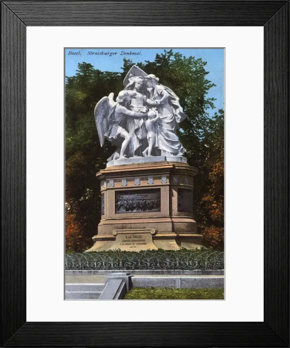 Framed Print : Basel, Germany - The Strasbourg statue Framed Print : Basel, Germany - The Strasbourg statue