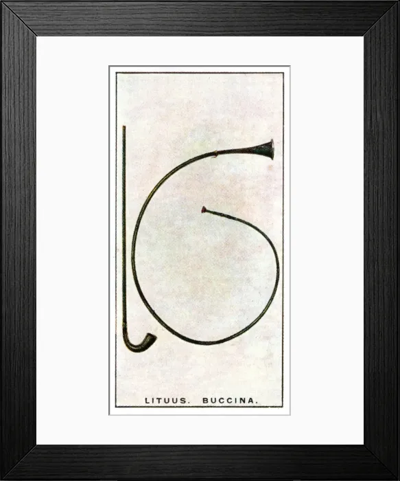 Framed Print : Lituus and a Buccina Framed Print : Lituus and a Buccina