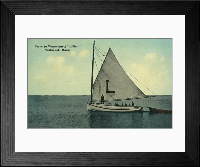 Framed Print : Ferry from Wauwintt to Nantucket, Massachusetts, USA Framed Print : Ferry from Wauwintt to Nantucket, Massachusetts, USA