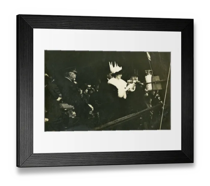 Framed Print : Princess Alexandra of Denmark launches the HMS Queen Framed Print : Princess Alexandra of Denmark launches the HMS Queen