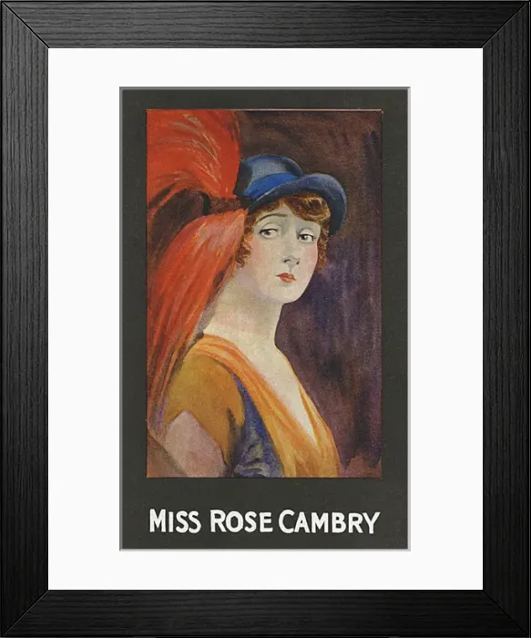 Framed Print : Miss Rose Cambry Framed Print : Miss Rose Cambry