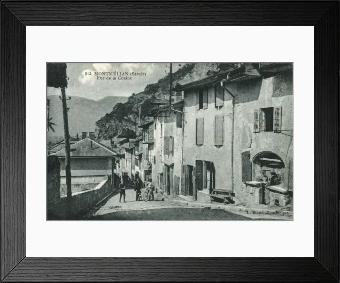 Framed Print : Rue de la Chaine - Montmelian, Savoie department, France Framed Print : Rue de la Chaine - Montmelian, Savoie department, France